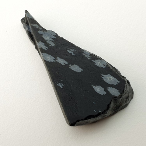 Snow obsidian cut raw 29x17 mm no 47 Snow obsidian cut raw 29x17 mm no 47
