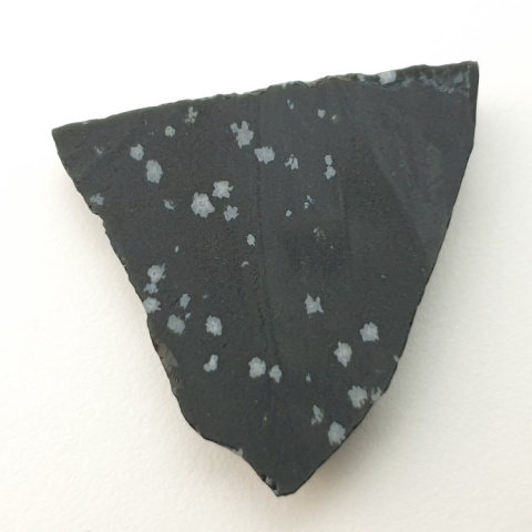 Snow Obsidian cut raw 30x28 mm No 78 Snow Obsidian cut raw 30x28 mm No 78
