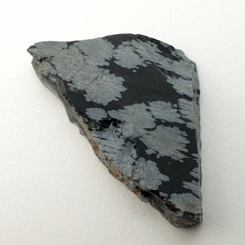 Snow obsidian cut raw 31x18 mm no 81