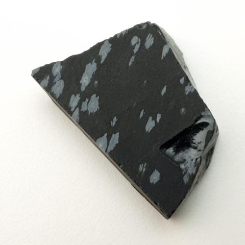 Snow obsidian cut raw 31x23 mm no. 50 Snow obsidian cut raw 31x23 mm no. 50