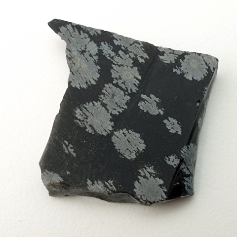 Snow obsidian cut raw 34x27 mm no 46 Snow obsidian cut raw 34x27 mm no 46