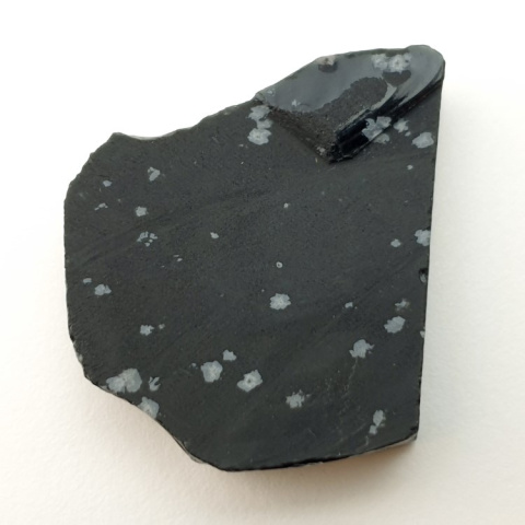 Snow obsidian cut raw 35x27 mm no 61 Snow obsidian cut raw 35x27 mm no 61