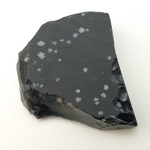 Snow obsidian cut raw 35x27 mm no 61 Snow obsidian cut raw 35x27 mm no 61