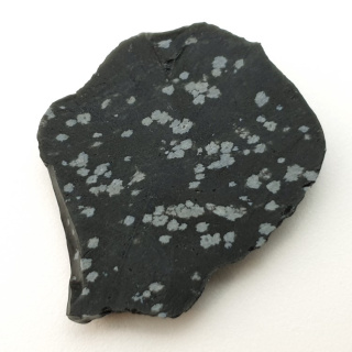 Snow Obsidian cut raw 37x28 mm No 59