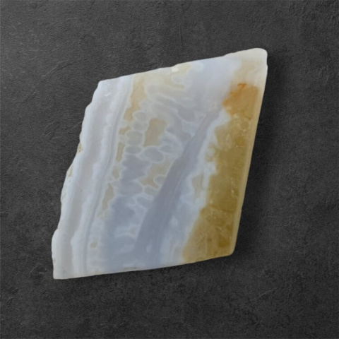 Blue lace agate cut raw 17x15 mm no 81 Blue lace agate cut raw 17x15 mm no 81