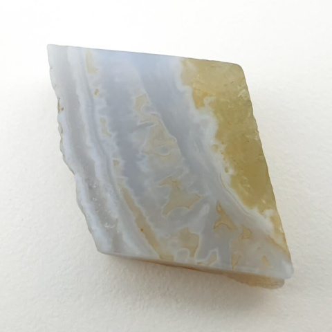 Blue lace agate cut raw 17x15 mm no 81 Blue lace agate cut raw 17x15 mm no 81