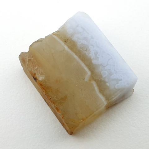 Blue lace agate cut raw 18x15 mm No 58 Blue lace agate cut raw 18x15 mm No 58