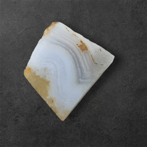 Agate blue lace cut raw 18x17 mm no 90 Agate blue lace cut raw 18x17 mm no 90