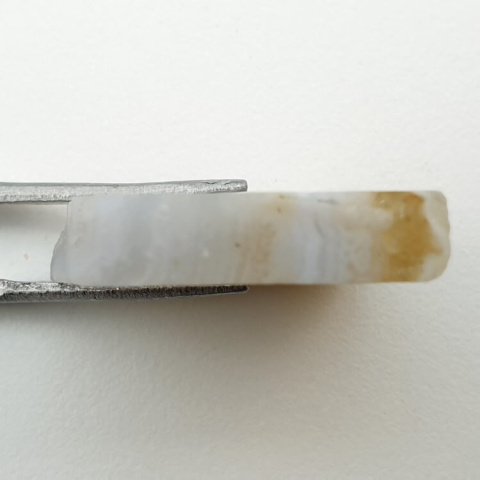 Blue lace agate cut raw 20x19 mm No 60 Blue lace agate cut raw 20x19 mm No 60