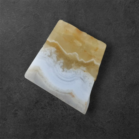 Blue lace cut agate raw 20x19 mm no 76 Blue lace cut agate raw 20x19 mm no 76