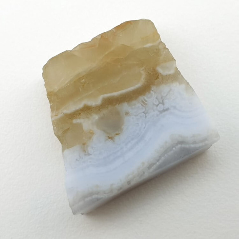 Blue lace cut agate raw 20x19 mm no 76 Blue lace cut agate raw 20x19 mm no 76