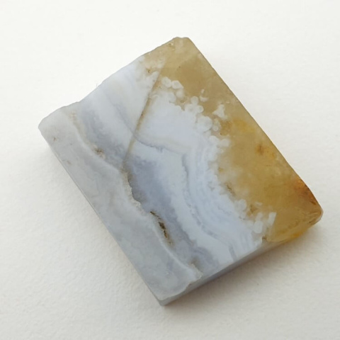 Blue lace agate cut raw 21x16 mm no 26 Blue lace agate cut raw 21x16 mm no 26