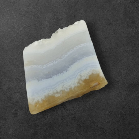 Blue lace agate cut raw 23x19 mm no 83 Blue lace agate cut raw 23x19 mm no 83