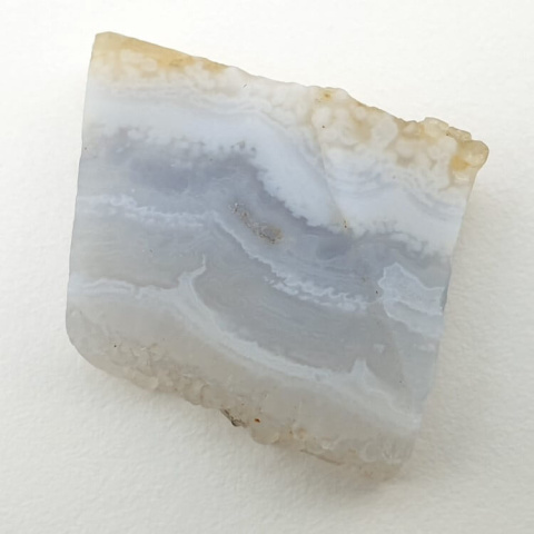 Blue lace agate cut raw 23x19 mm no 83 Blue lace agate cut raw 23x19 mm no 83