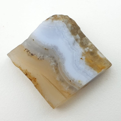 Blue lace agate cut raw 23x21 mm no 9 Blue lace agate cut raw 23x21 mm no 9