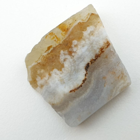 Blue lace agate cut raw 23x22 mm no 34 Blue lace agate cut raw 23x22 mm no 34