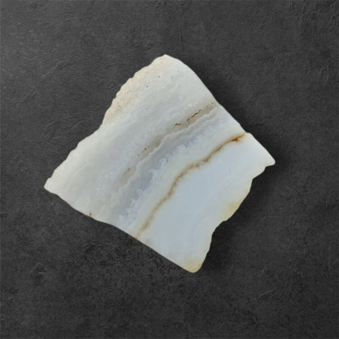 Blue lace agate cut raw 23x22 mm no 42