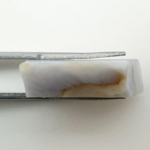 Blue lace agate cut raw 23x22 mm no 42