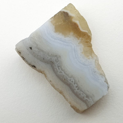 Blue lace agate cut raw 24x20 mm no 52