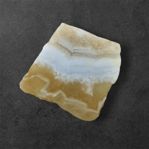 Blue lace agate cut raw 24x23 mm no 78