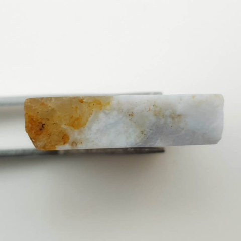 Blue lace agate cut raw 24x24 mm No 5