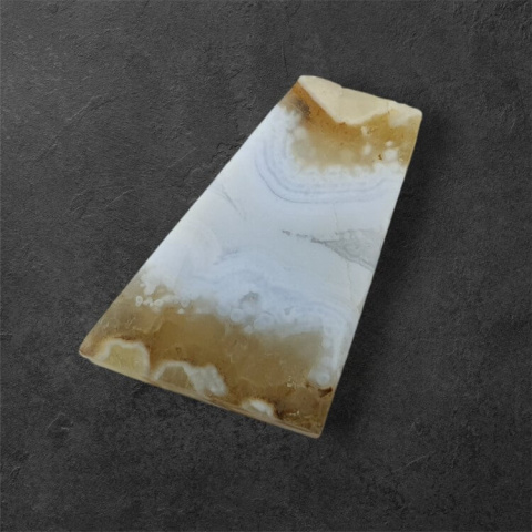 Blue lace agate cut raw 25x17 mm no 79 Blue lace agate cut raw 25x17 mm no 79