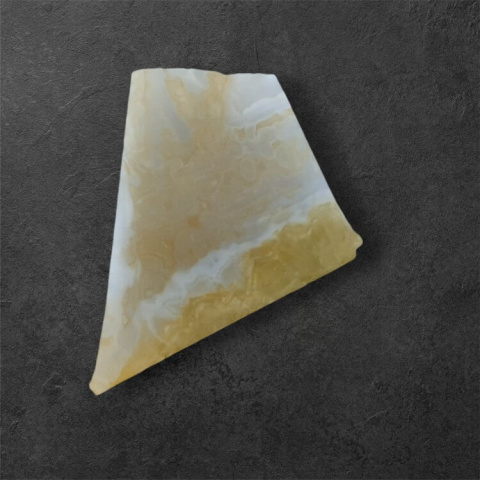 Blue lace agate cut raw 25x19 mm no 11