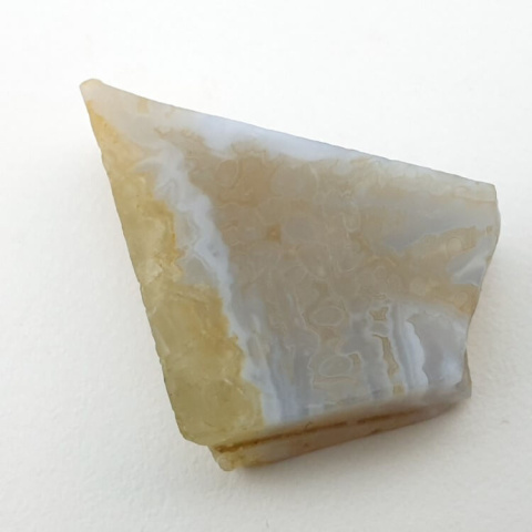 Blue lace agate cut raw 25x19 mm no 11