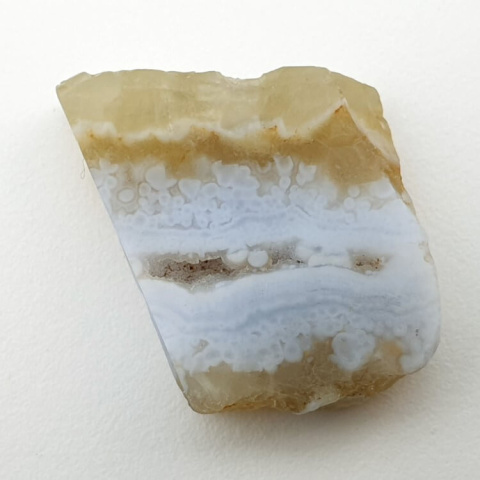 Blue lace agate cut raw 25x19 mm no 84 Blue lace agate cut raw 25x19 mm no 84