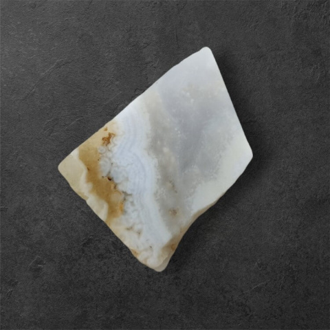 Blue lace cut agate raw 26x18 mm no 19 Blue lace cut agate raw 26x18 mm no 19