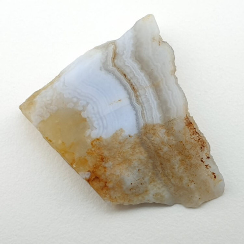 Blue lace cut agate raw 26x22 mm No 74 Blue lace cut agate raw 26x22 mm No 74