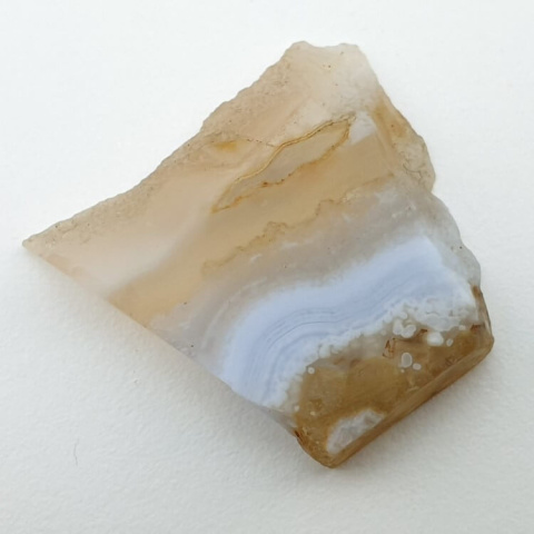 Blue lace agate cut raw 27x26 mm no 35 Blue lace agate cut raw 27x26 mm no 35