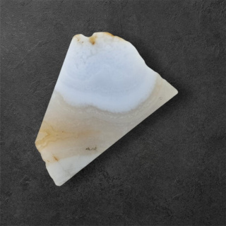 Blue lace agate cut raw 28x21 mm no 30