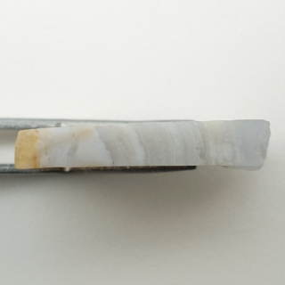 Blue lace agate cut raw 28x23 mm no 64