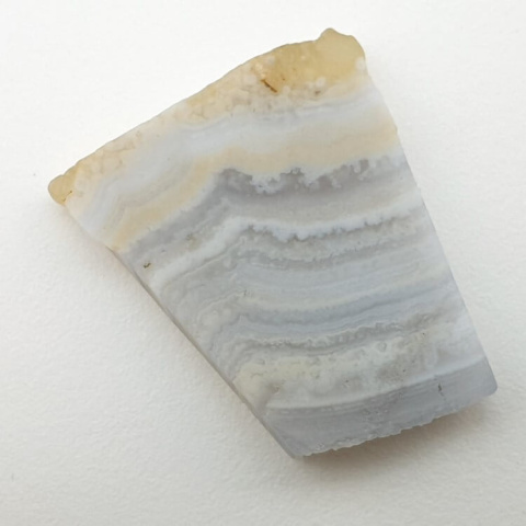 Blue lace agate cut raw 28x23 mm no 64