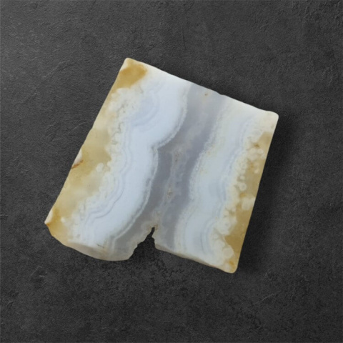 Blue lace agate cut raw 28x26 mm no 38 Blue lace agate cut raw 28x26 mm no 38