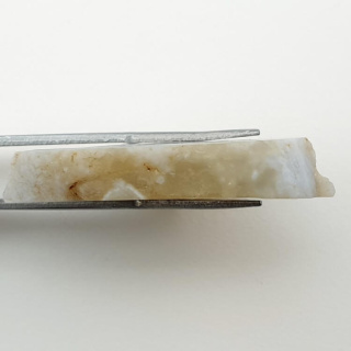 Blue lace agate cut raw 28x28 mm no 16