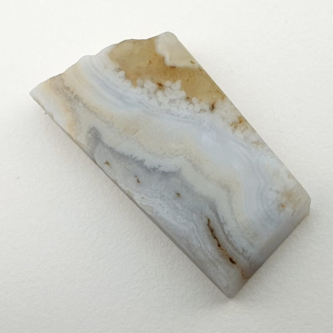 Blue lace agate cut raw 29x15 mm no 77 Blue lace agate cut raw 29x15 mm no 77