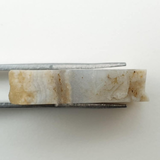 Blue lace agate cut raw 29x21 mm no 48