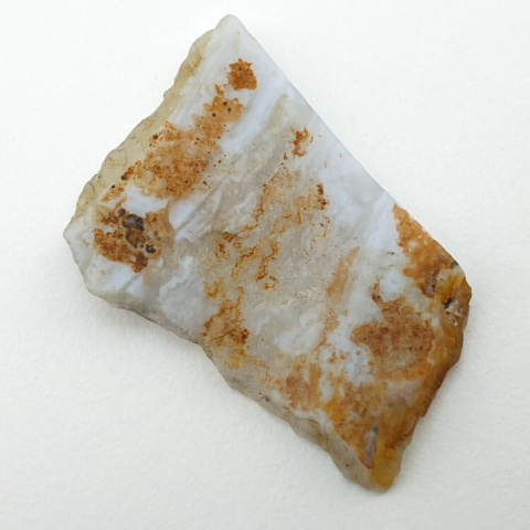 Blue lace agate cut raw 30x21 mm no 50