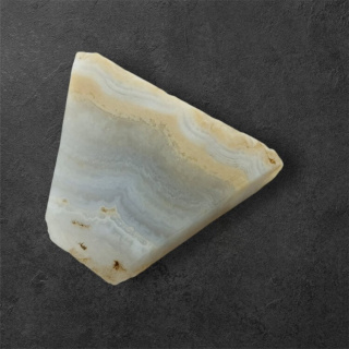Agate blue lace cut raw 30x23 mm No 22