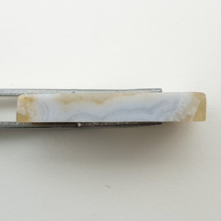 Blue lace agate cut raw 31x21 mm No 3
