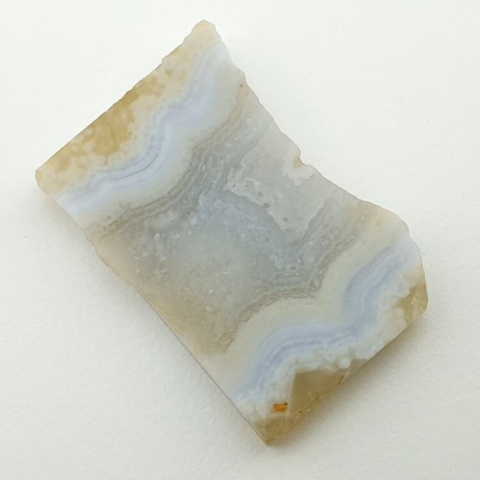 Blue lace agate cut raw 31x21 mm No 3