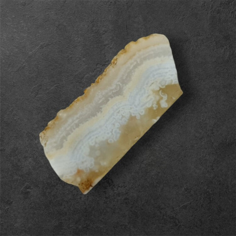 Blue lace agate cut raw 32x14 mm no 82 Blue lace agate cut raw 32x14 mm no 82
