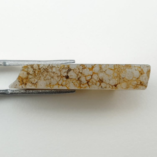 Blue lace agate cut raw 32x14 mm no 82