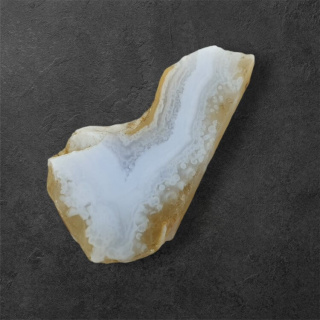 Blue lace agate cut raw 33x19 mm no 33