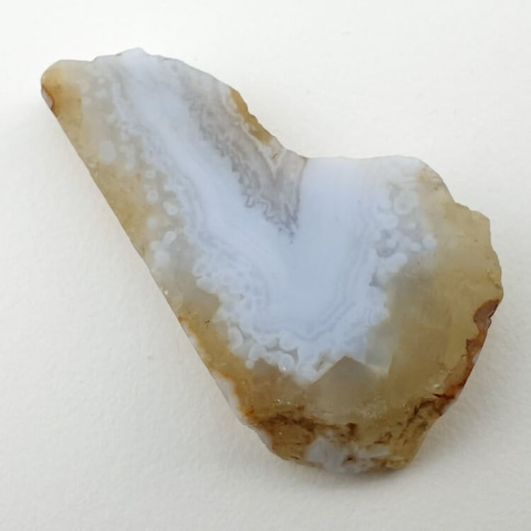 Blue lace agate cut raw 33x19 mm no 33