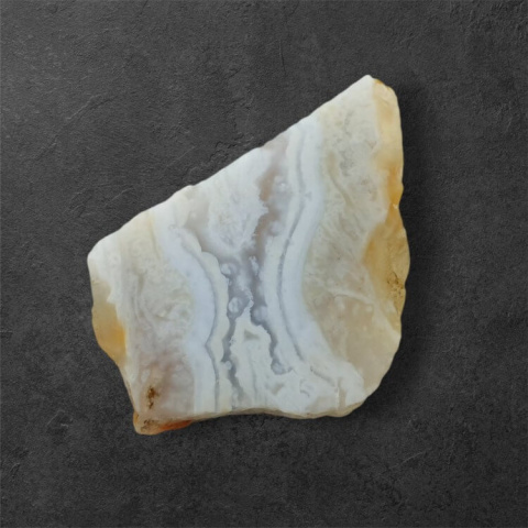 Blue lace agate cut raw 33x21 mm No 8 Blue lace agate cut raw 33x21 mm No 8