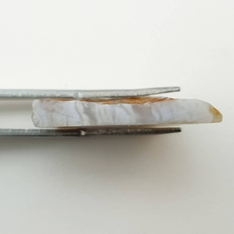 Blue lace agate cut raw 33x21 mm No 8 Blue lace agate cut raw 33x21 mm No 8