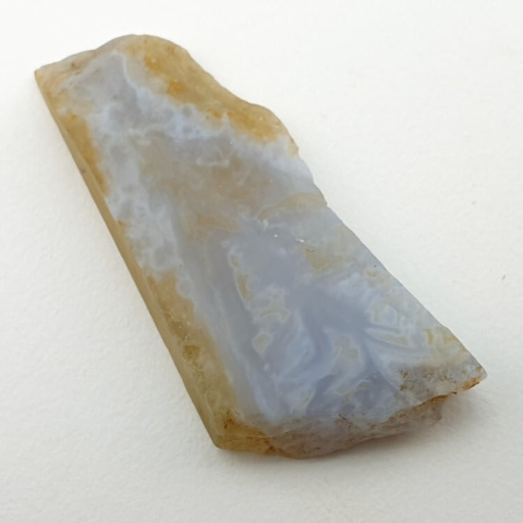 Blue lace agate cut raw 34x18 mm no 14 Blue lace agate cut raw 34x18 mm no 14